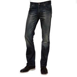 Nudie Jeans Slim Jim Used Blue Coated Jeans 32 X 33